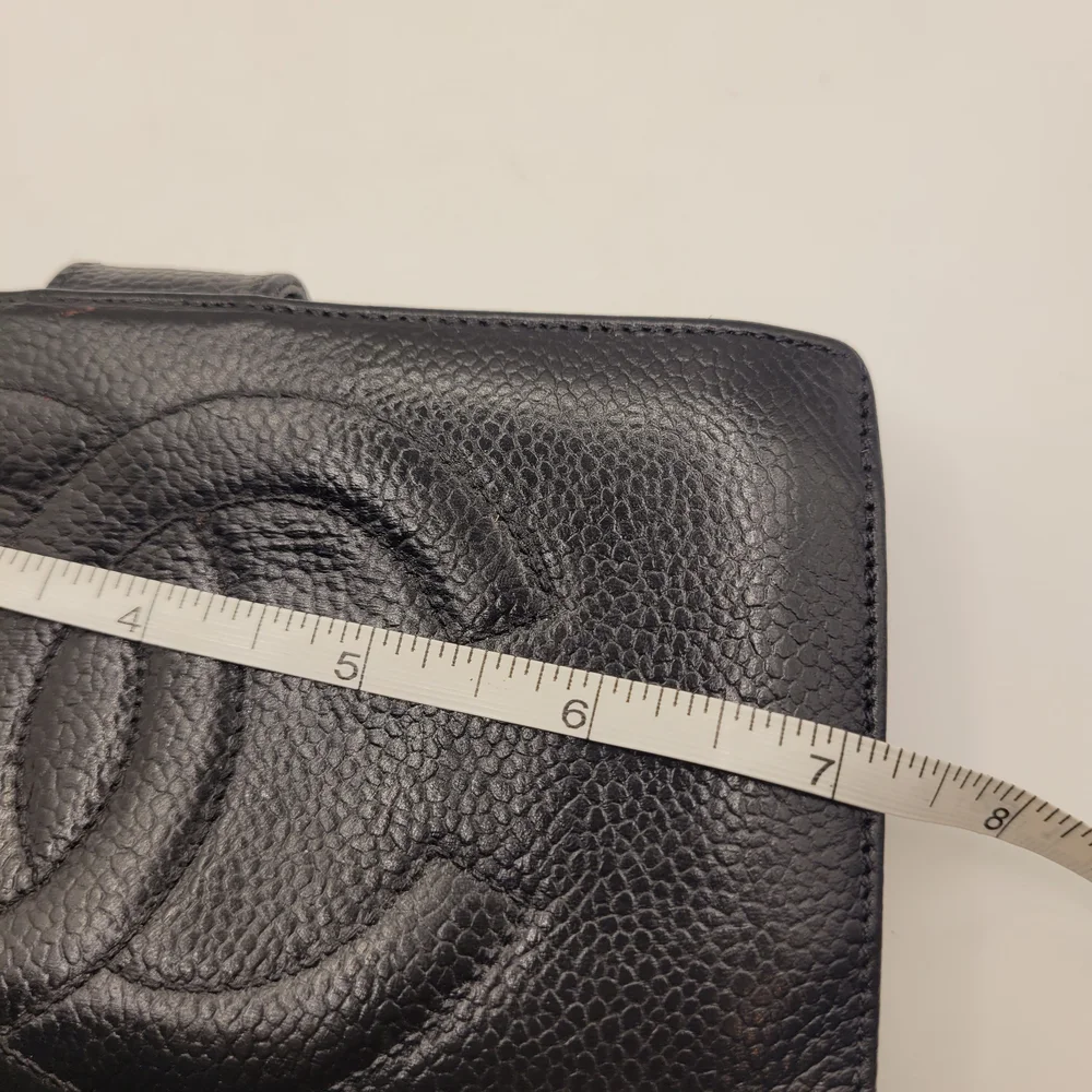 Chanel Caviar Circa 1997 CC Logo Wallet